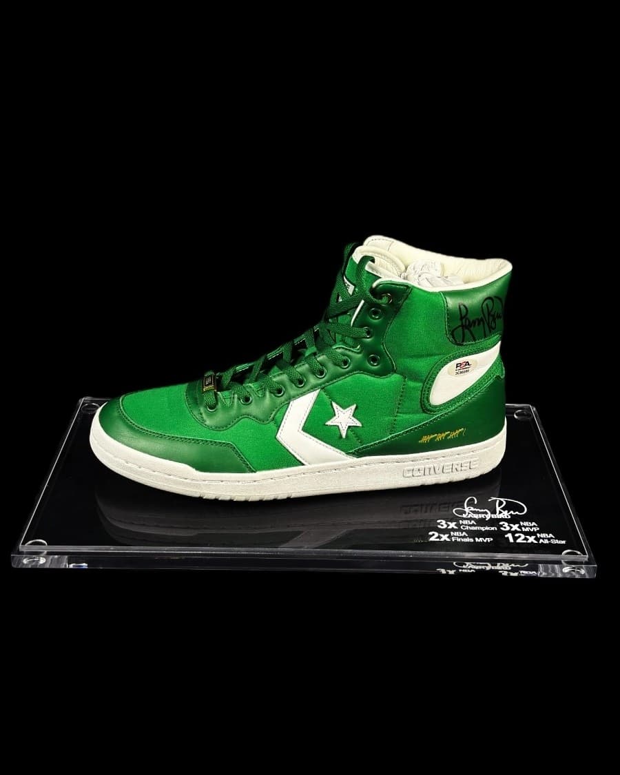 Larry Bird autógrafo – tênis Converse